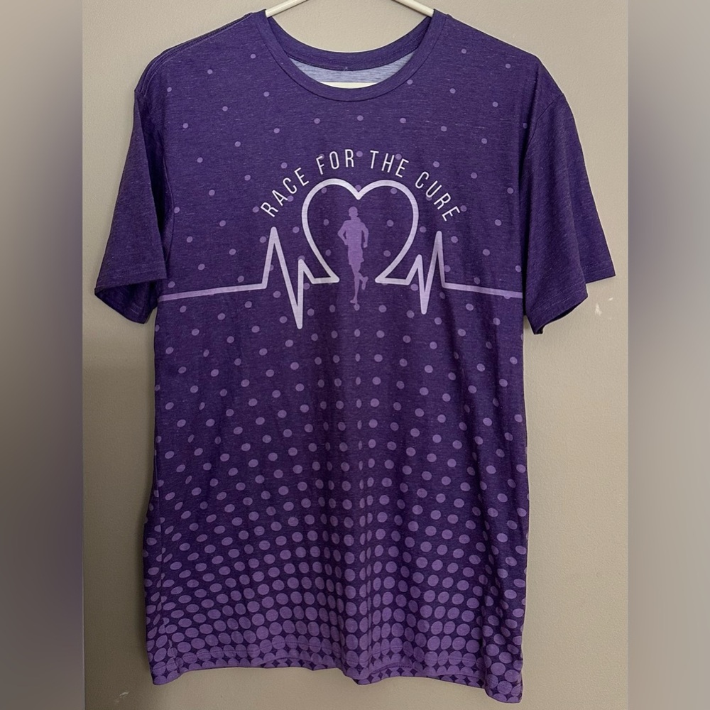 boxercraft Purple, size MEDIUM, purple  "Race for the Cure" Short Sleeve Tee